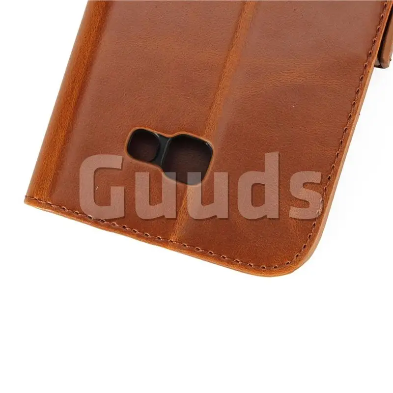 Guuds для samsung A7 A720 A710 телефон Coque samsung роскоши искусственная кожа Crazy Horse Бумажник чехол для samsung Galaxy A7
