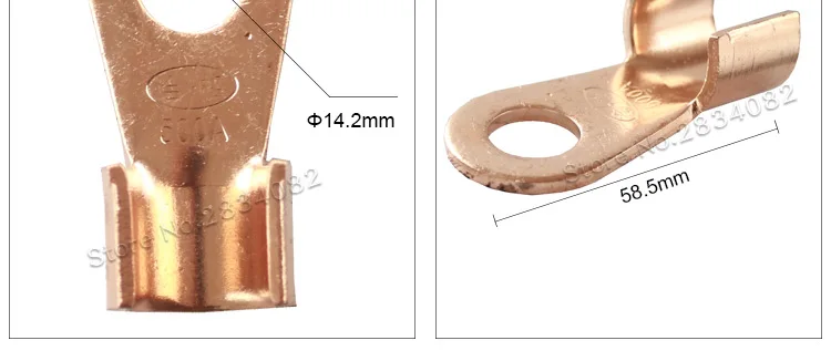 2 шт. OT-200A 250A 300A 400A 500A открытые наконечники медь круговой сращивания терминала провода голый разъем
