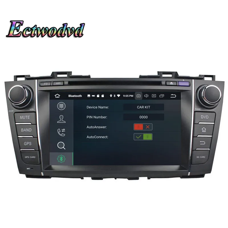 Perfect Ectwodvd Octa Core 4G RAM 64G ROM Android 9.0 Car Multimedia DVD Player GPS HeadUnit For Mazda 5 2009-2012 Premacy 2009-2012 11