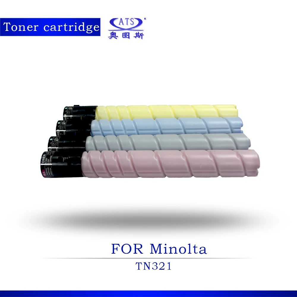 

New Copier Spare Parts 1PCS BK430G CMY260G Photocopy Machine Toner Cartridge for Minolta Compatible TN321 BHC300 352 C300