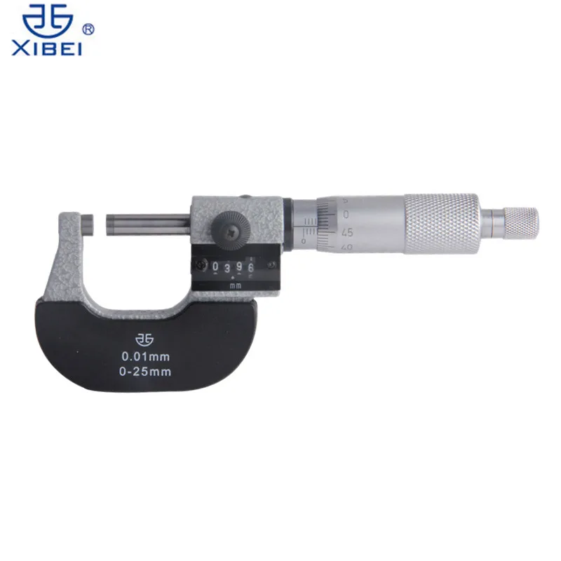 XIBEI Outside Micrometer 0 25mm 0 01mm Micrometer Metric Screw Thread Gauge font b Caliper b