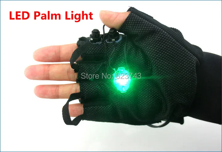 5Pairs/Lot Red Green Laser Gloves Dancing Stage Show Light With 4 pcs lasers and LED palm light for DJ Disco Club/Party/Bars