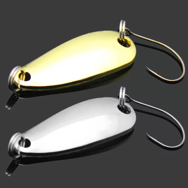 1Pcs 3g 30mm Sequined Silver Spoon Lure For Fishing Baits Sea Lures