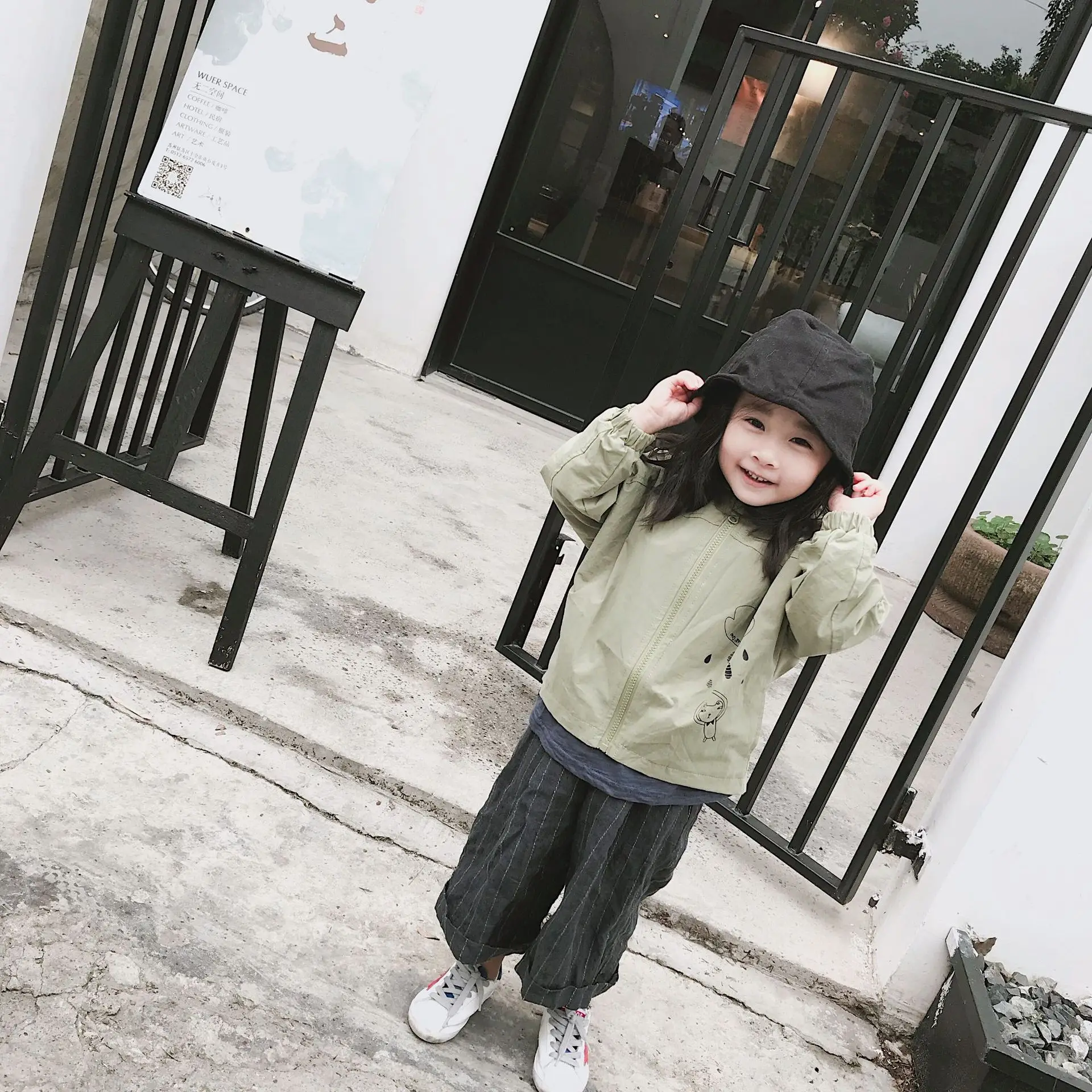 

Spring New Fashion 2-6 Years Kids Leisure Jacket Cartoon Pure Cotton Zipper Coat for Toddler Boys and Girls Children Outfit Wear