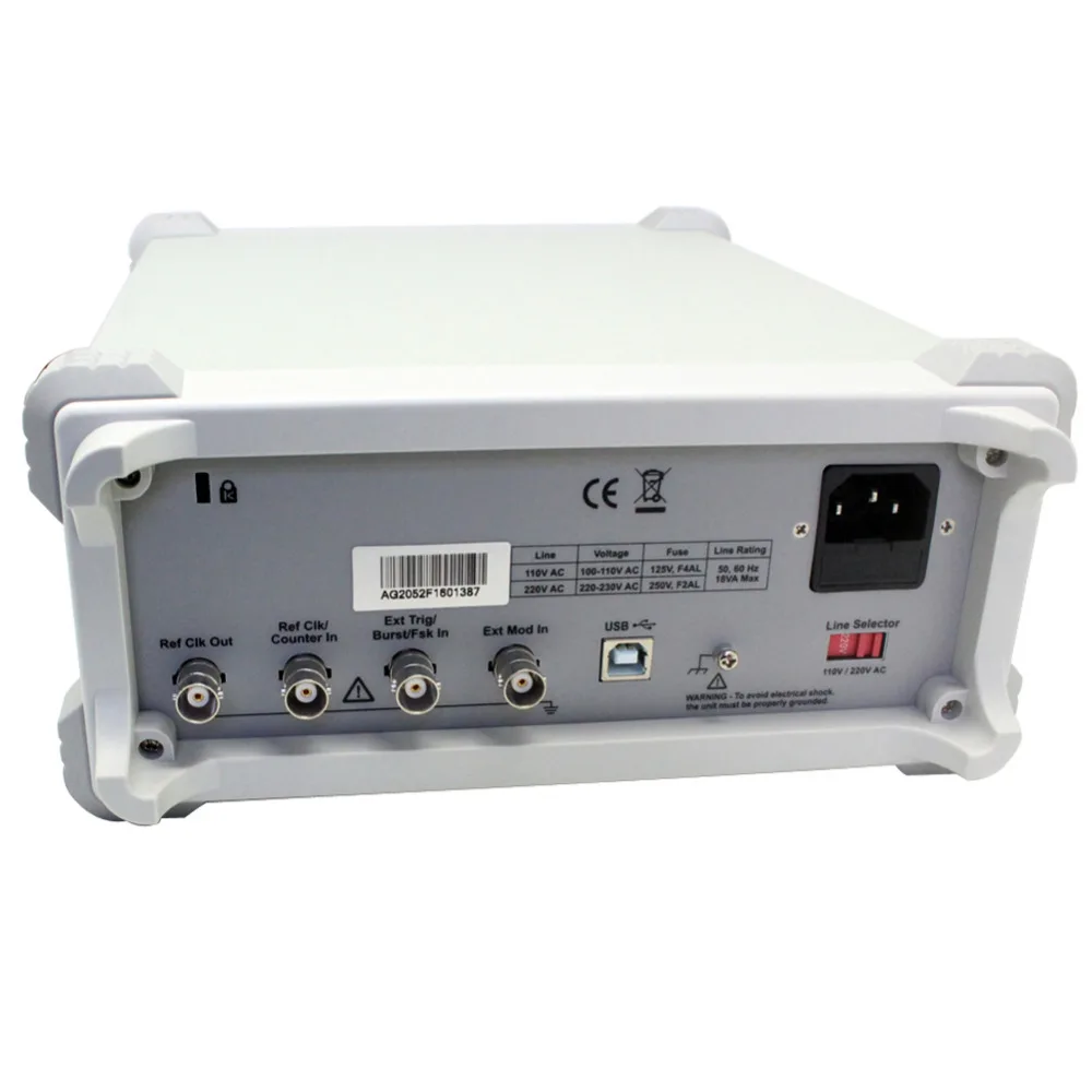 OWON AG2052F 50 МГц складской функциональный генератор 250 мкс/с 14 бит AM FM PM FSK PW|generator