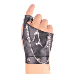 20 пар/лот SINGYOU перчатки без пальцев Для мужчин Для женщин с заклепками в стиле «панк» для ночного клуба для танцев женские перчатки