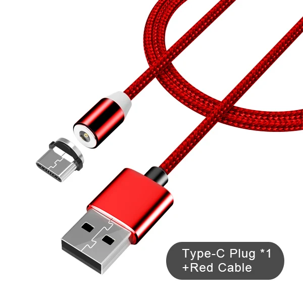 NOHON магнитные кабели для зарядки Micro usb type-C 8 Pin для iPhone 7 8 X samsung Android Универсальный зарядный кабель для телефона 1 м - Цвет: type-c cable