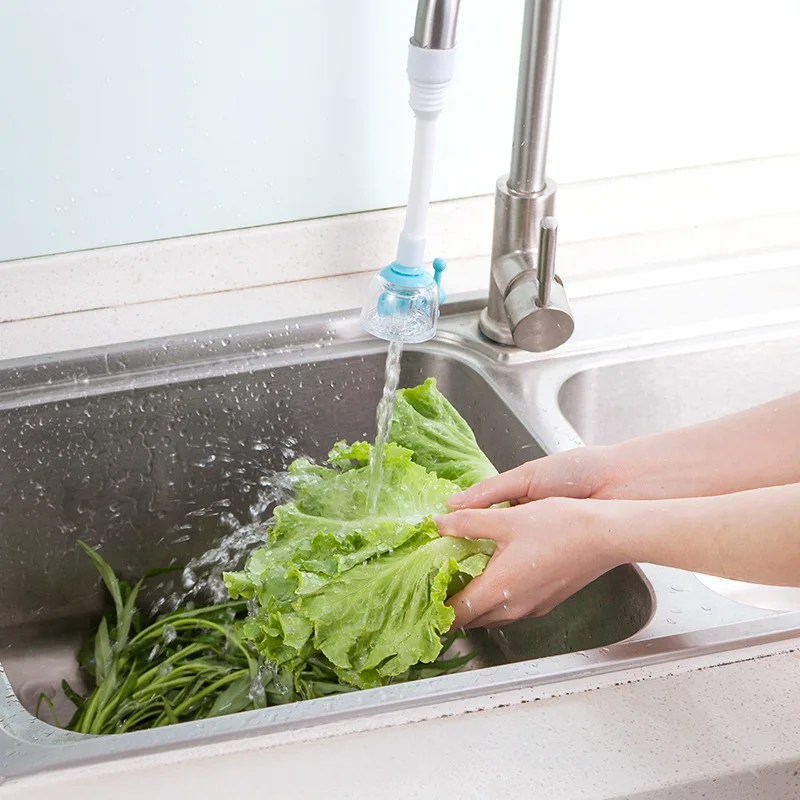 360 Adjustable Flexible Kitchen Faucet Tap Extender Faucet Save Water Splash-Proof Water Outlet Shower Head Water Filter Sprink