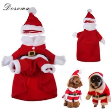 1 Satz Haustier Kleidung Weihnachten Weihnachtsmann Hund Kleidung Kostüm Kleid Winter Bekleidung Baumwolle & fleece Hund Mantel