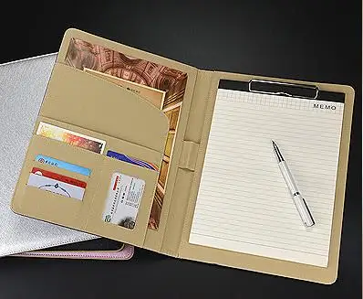 

New hot A4 file folder multifunctional manager folder sales contract folder customize logo free shipping