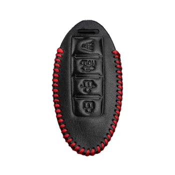 

For Nissan Leather Car Key Cover Case For Infiniti QX50 Q50L Q60 Q70 QX60 Q50L Q50 G25 JX35 EX35 FX35 FX45 FX50 EX37 ESQ EX FX