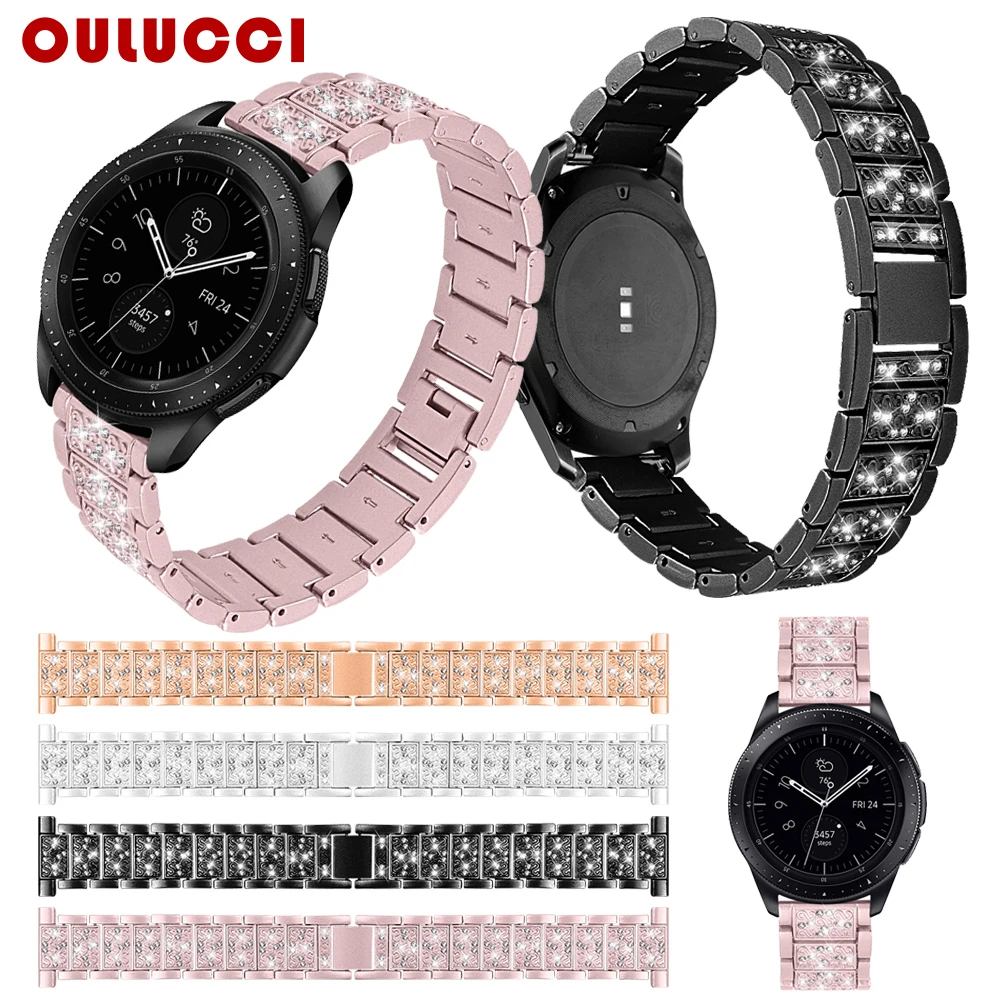Ремешок Oulucci из нержавеющей стали для samsung galaxy 42 мм/46 мм спортивный браслет Gear S2/S3 20