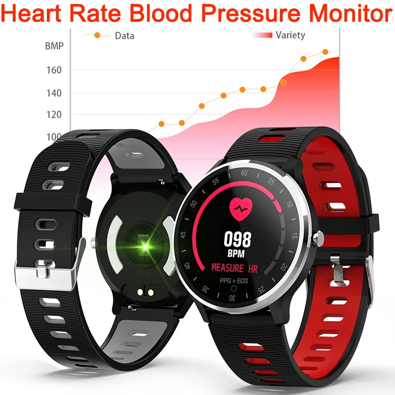 

ECG PPG A9 Smart Wristband Blood Pressure Heart Rate Sleep Monitor Smartband Step Calories Count Smart Sport Watch Men Bluetooth