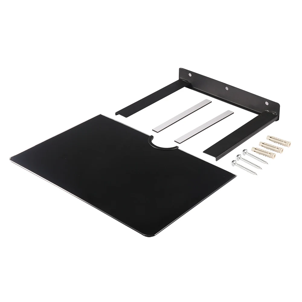

Single Layer Tempered Glass Set-Top Box DVD Mount Router Wall Shelf TV Box Tray Rack Wall Mount Set Top Holder Stand
