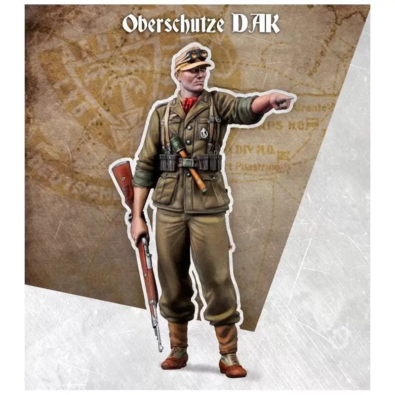 1/35 (50 60 мм) набор моделей солдат из смолы немецкий бесцветный и самособранный DE