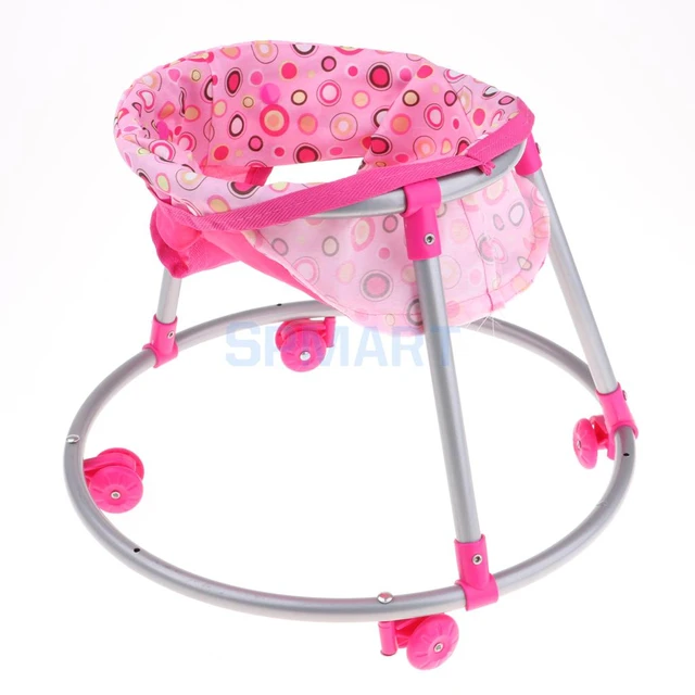 Folding ABS Baby Strollers Walker Simulation Furniture Toy Reborn