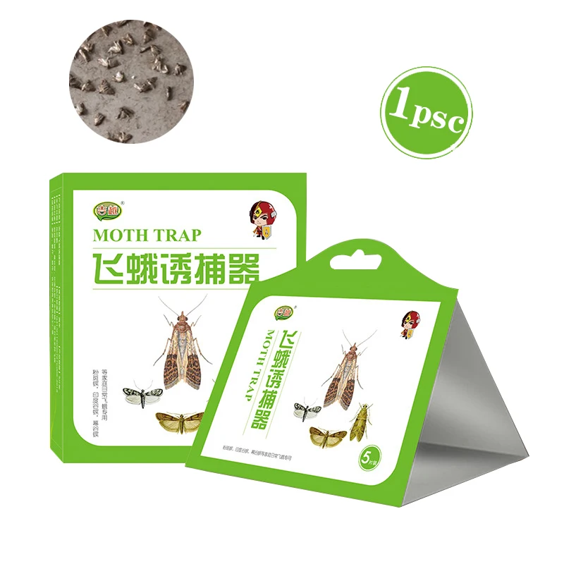 

1pcs Clothes Food Kitchen Pantry Moth Moth Killer Trap Pheromone Trap Attractive Pheromone Factory Family