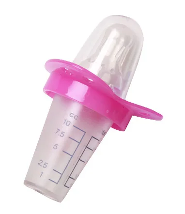 Милый 2 цвета высокого качества удобные мягкие детские устройство для введения лекарства со шкалой для подавать малыша успокоитель младенцев соска необходимые - Цвет: Розовый