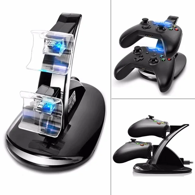 Best Offers High Quality USB LED Fast Charging Adapter Stand Dock Station For Xbox One Game Controller Without Controllers Free Shipping