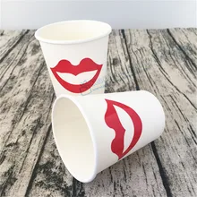 200pcs Lips Paper Party Cups Bachelorette Party Little Miss Party Cups Wedding Shower Miss Birthday Party Bridal Shower Decor