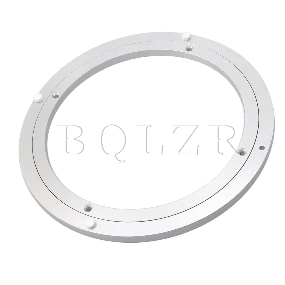 

BQLZR 25cm Diameter Round Aluminum Alloy Rotating Bearing Turntable Swivel Kitchen Base Turntable Bearings Rolling
