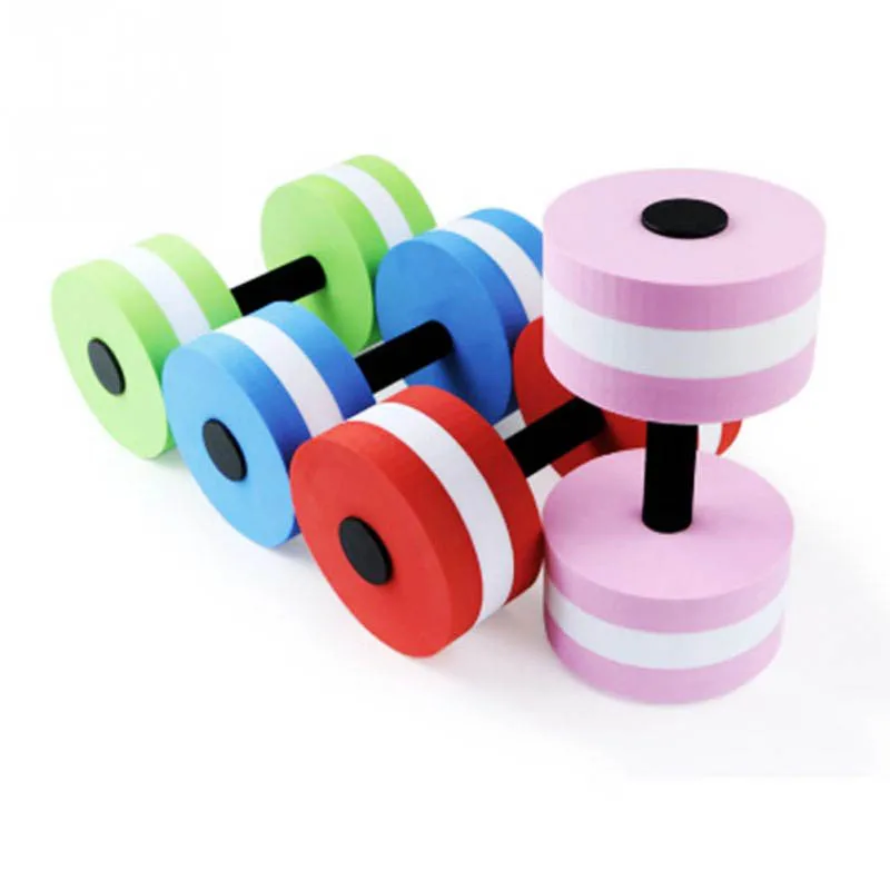 

1PCS EVA Water Foam Floating Dumbbell Swimming Pool Kid Water Weight Aerobics Automatic Floating Aquatic Barbell Toy Accessories