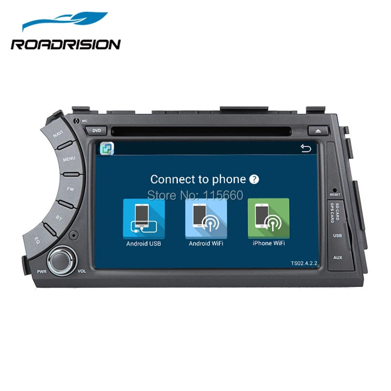 Автомобильный DVD плеер Roadrision Android 6 0 2din GPS для Ssangyong Actyon Kyron HD сенсорный экран Wi Fi
