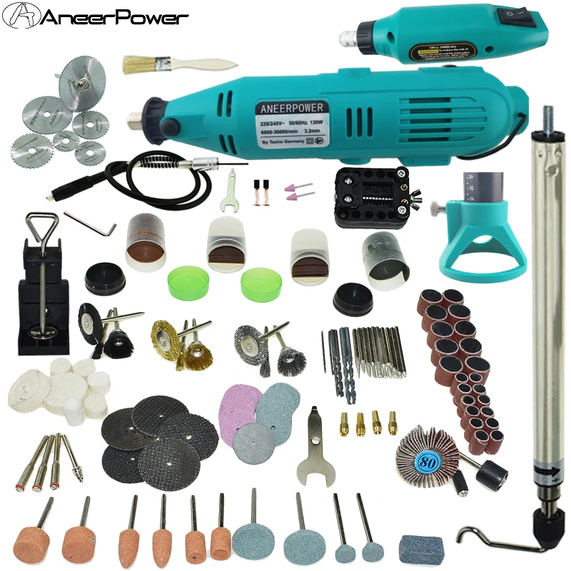 Koop Rotary Tool Grinder Mini Boor Mini molen Slijpmachine Stijl Nieuwe Dremel Graveren Pen Elektrische Boor DIY Boor Elektrische 130 w
