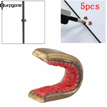

Ourpgone 5PCS/pack Archery Strings Buckle Clip Nock Sets Brass Nocking Point Bow String Protect