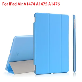 

RYGOU For Apple iPad Air Case, PU Leather Magnetic Front Smart Cover + Clear Hard Back Case for iPad Air 1st Gen Retina 2013