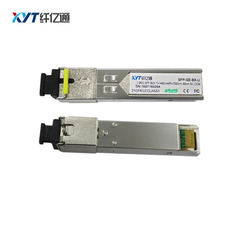 

1Pair TP-Link,Ruijie,D-link,JUNIPER,NETGEAR Switch Compatible 1000M SFP 80km SC Optical BIDI sfp transceiver