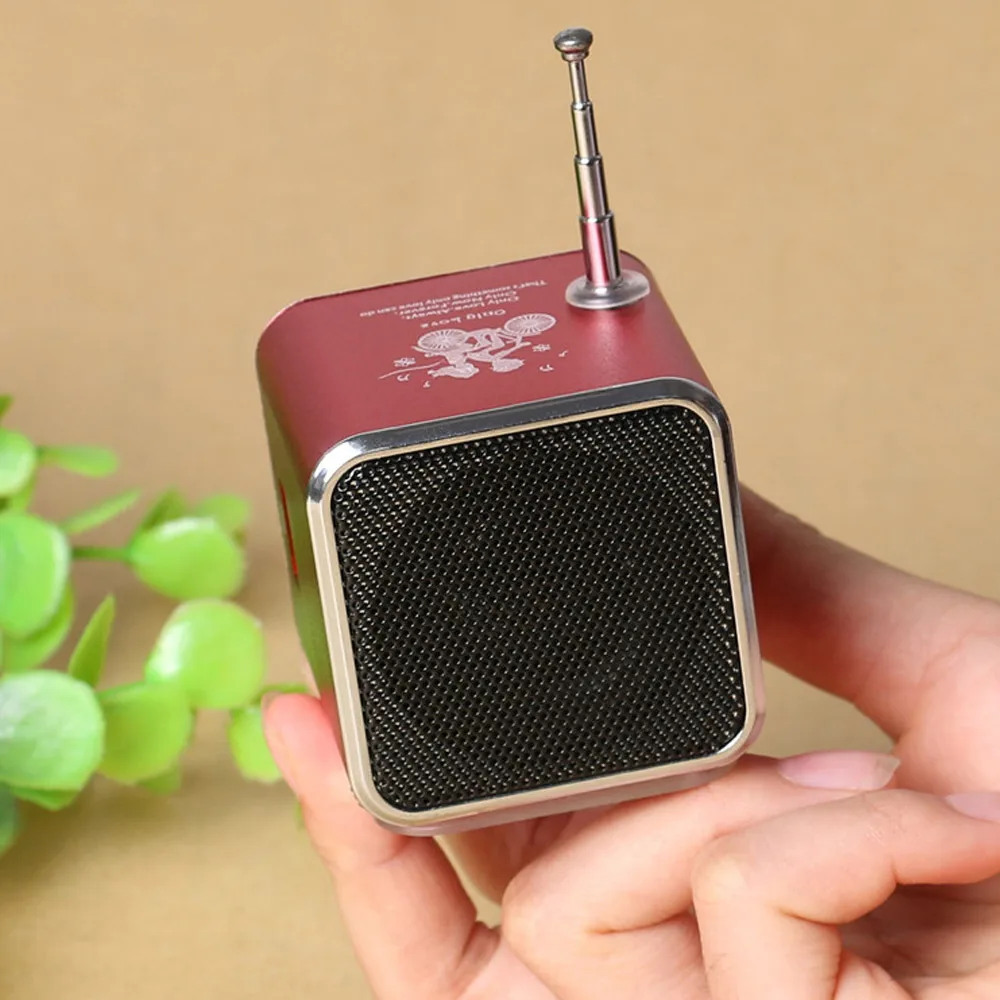 TDV26 портативный мини Fm радио компьютерные колонки с сабвуфером Мини Портативный