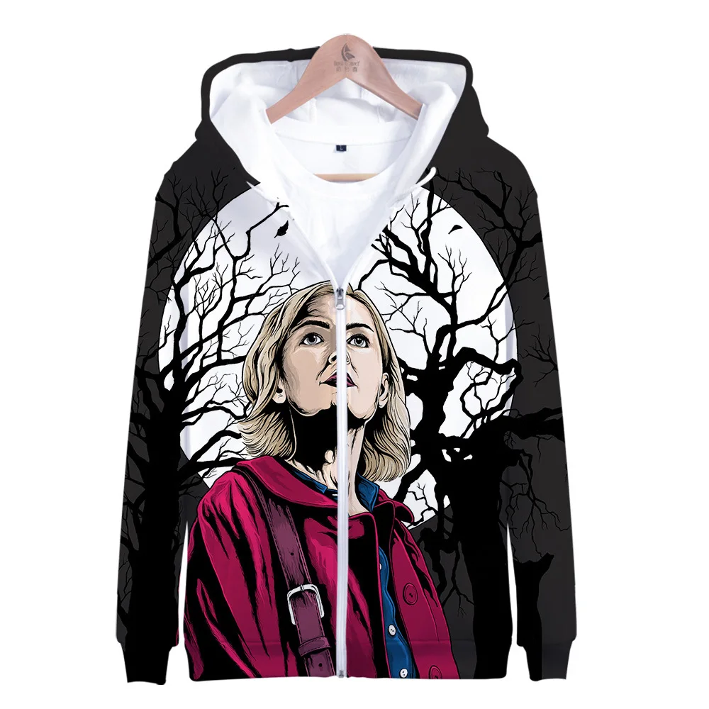 

Chilling Adventures of Sabrina 3d Zipper Hoodies Halloween Costume Witch Pattern Hoody Many Color Choice Plus Size Hoodie Hooded