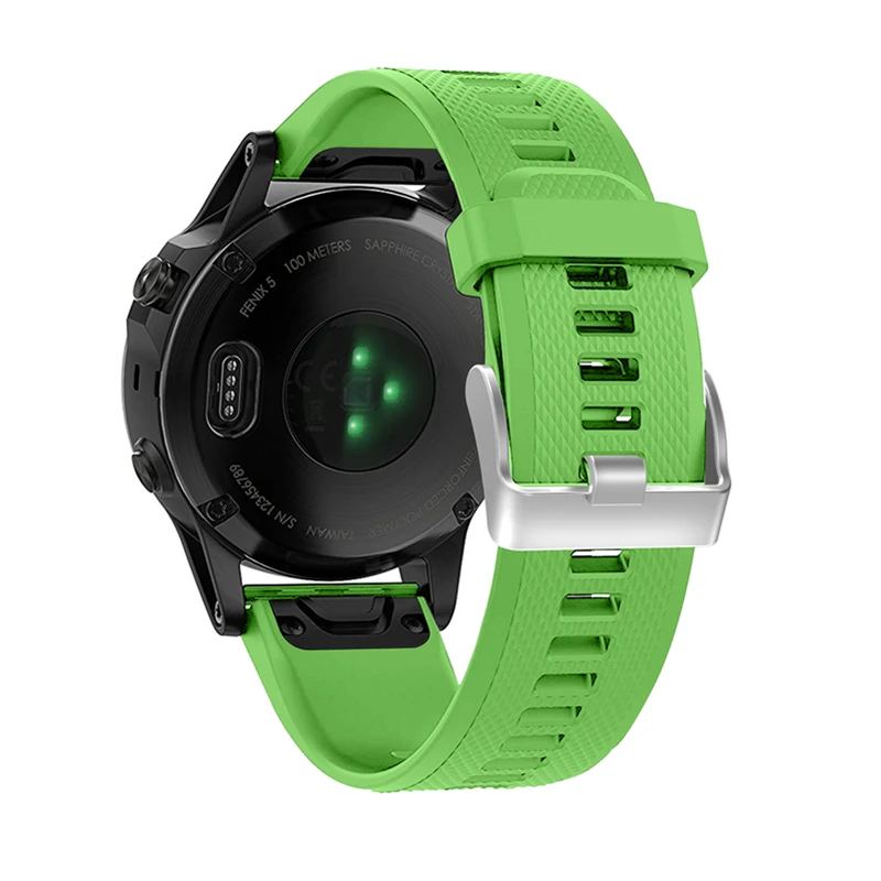 

Bemorcabo for 20mm Garmin Fenix 5 GPS Quick Release Strap Easy Fit Silicone Replacement Watch Band Straps Bracelet 12 colors