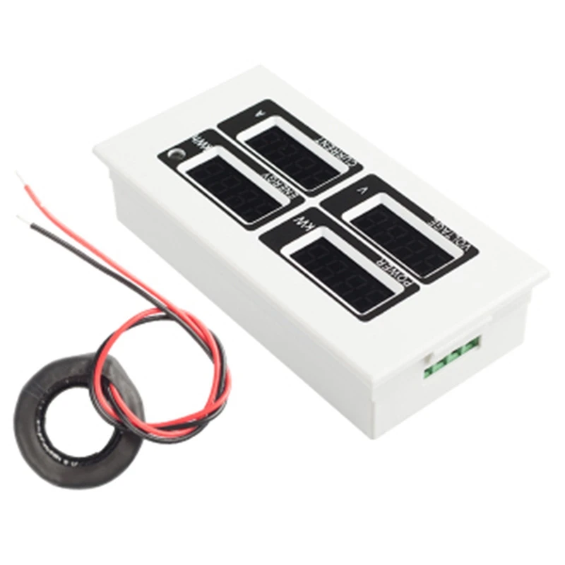 Однофазный Ac Led Ватт метр счетчик энергии 220V100A Вольт Ампер ватт кВтч монитор