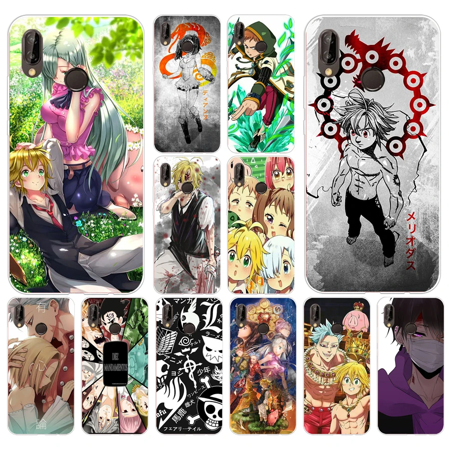 

232FG Nanatsu no Taizai Seven Deadly Sin Soft Silicone Tpu Cover Case for huawei p20 lite mate 20 lite