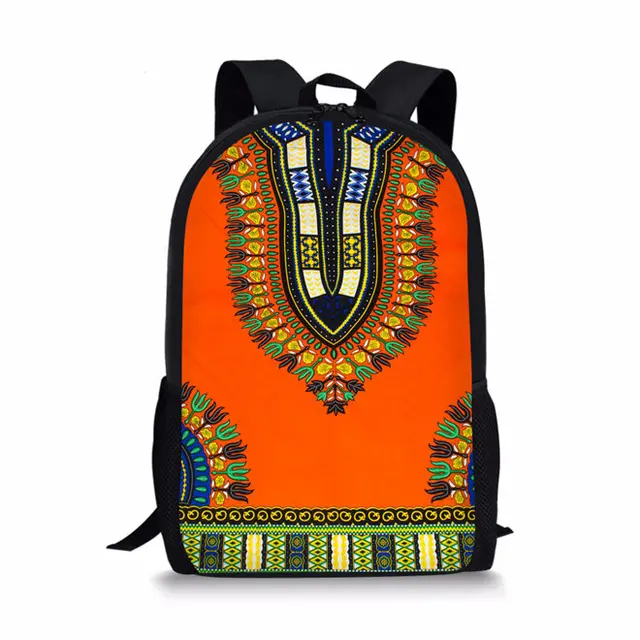 Women Schoolbag African Tribal Ethnic School Bag for Children Boys Kids