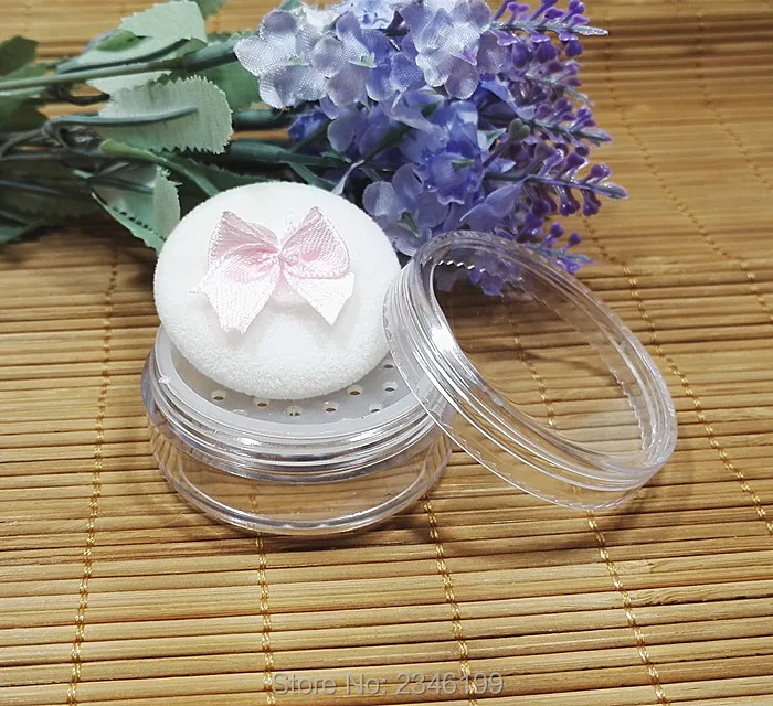 Caixa de Embalagem de Plástico em pó Caixa de pó Clara Solto Faça Você Mesmo Rodada Vazio Cosméticos Recarregáveis Facial Maquiagem Tool 50 Pcs 5g ps 2 Beleza e saúde