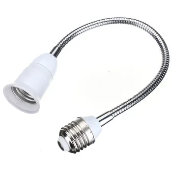 

E27 20/30/40/50/60cm LED Light Bulb Lamp Holder Flexible Extension Adapter Socket