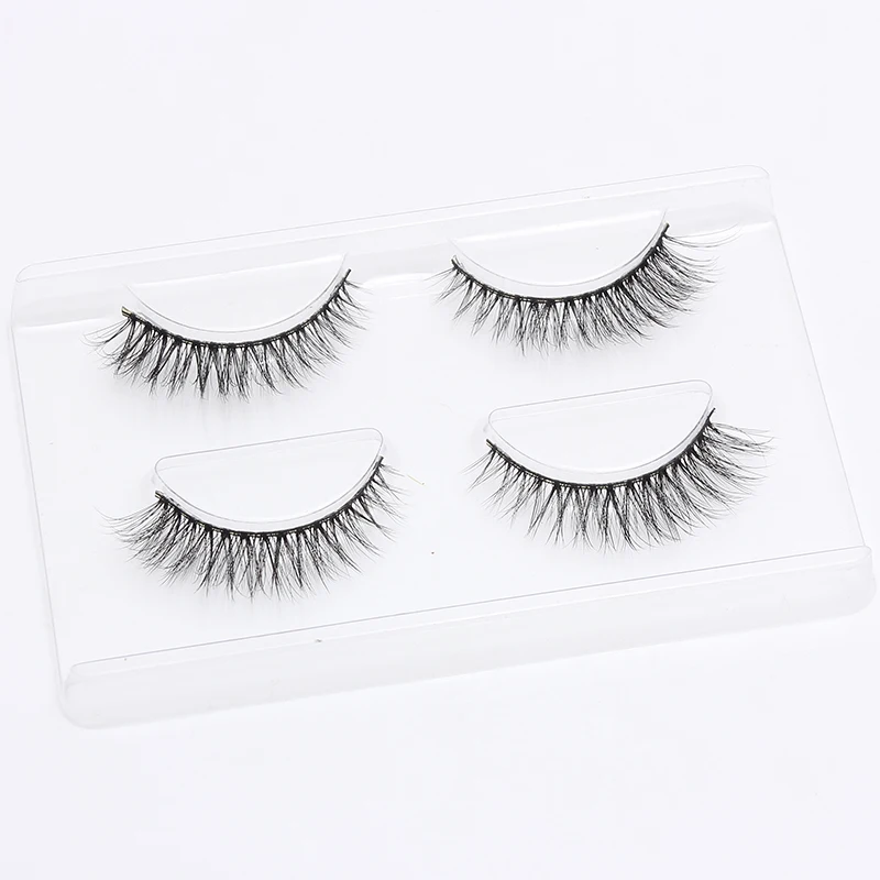 LEHUAMAO 2 Pairs 3D Mink Lashes Natural Long False Eyelashes Dramatic Volume Fake Lashes Makeup Eyelash Extension Silk Eyelashes LEHUAMAO 2 Pairs 3D Mink Lashes Natural Long False Eyelashes Dramatic Volume Fake Lashes Makeup Eyelash Extension Silk Eyelashes