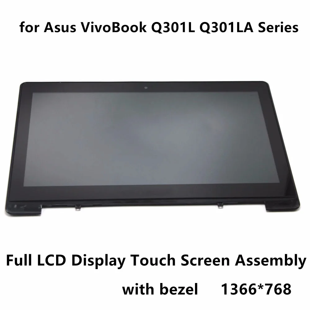

New 13.3" Touch Panel Glass Digitizer + LCD Screen Display Assembly with Bezel N133BGE-L41 for Asus VivoBook Q301L Q301LA Series