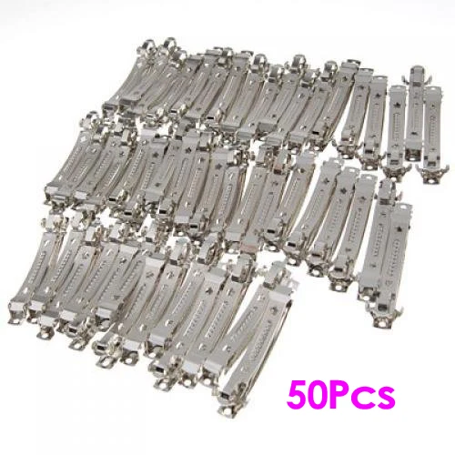 50 pces quentes 80mm metal francês grampos