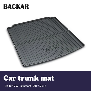 

Backar 1Set Car Cargo Rear Trunk Mat Styling Boot Liner Tray Waterproof Anti-slip Mat For Volkswagen VW Teramont 2017 2018