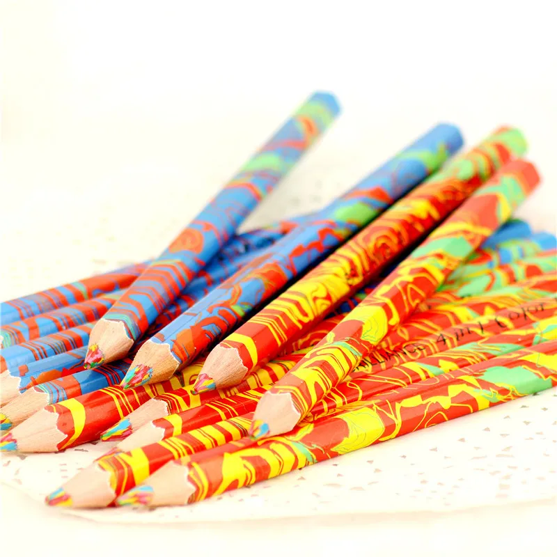 36pcs Wooden Pencil Multicolor Writing Rainbow Pen Supplies School Office Supplies For Children Colored Pencils Aliexpress