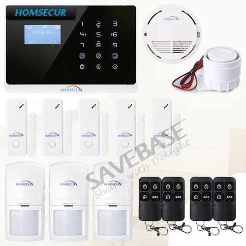 

HOMSECUR GSM+PSTN Autodial Home Alarm System+ Door Sensor Inspection Function