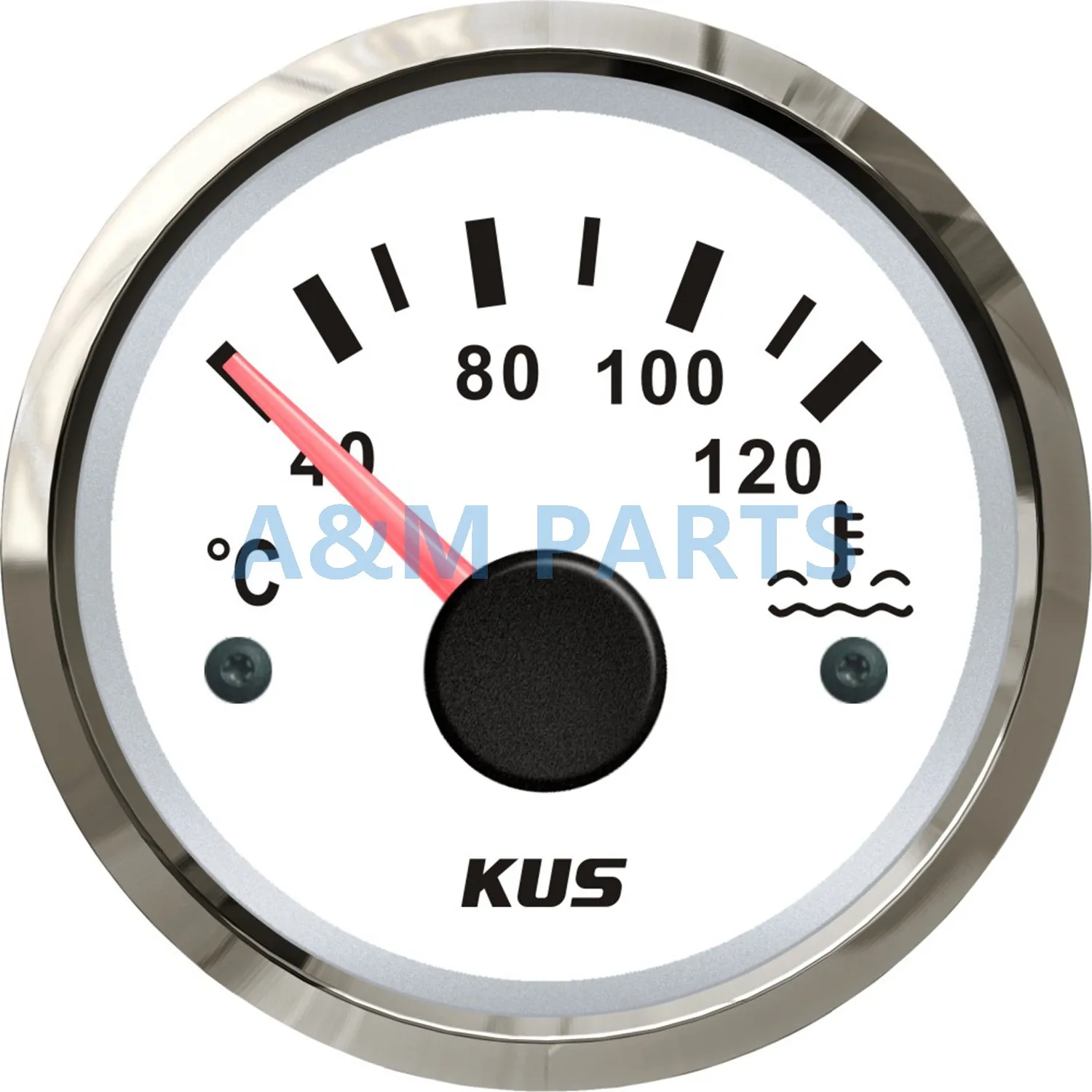 KUS Marine Engine Water Temperature Gauge Boat RV Car Temp Meter Gauge