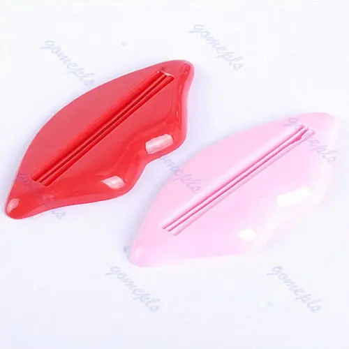 

Y102 2 PCS Sexy Hot Lip Kiss Bathroom Tube Dispenser Toothpaste Cream Squeezer Selling