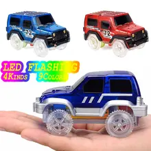 Electronics Tracks Magic Cars Toy Led Flashing Play on Flashing LED Fancy Flexible Track Car Toys for Children Gift
