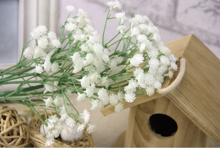 K15116 5 шт. моделирование пластик Gypsophila Звездное для свадьбы Искусственные цветы