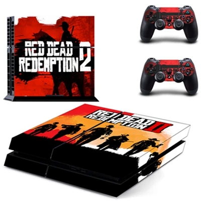 PS4 кожа Красный Dead Redemption 2 стикер s для Playstation 4 консоли контроллеры геймпад виниловые наклейки крышка - Цвет: GYTM1725